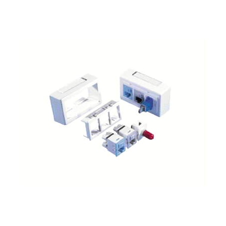 Ortronics ADAPTER FOR MINI-MOD MODULAR, FURNITURE BEZEL TRACJACK, BLACK 42100009-00